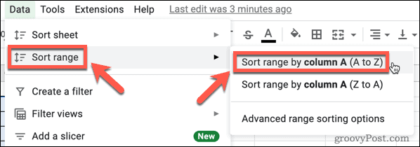 google-sheets-sort-range