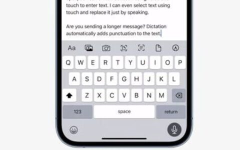 iOS 16 包括经过改进的听写系统，具有更简洁的界面、更智能的标点符号和表情符号