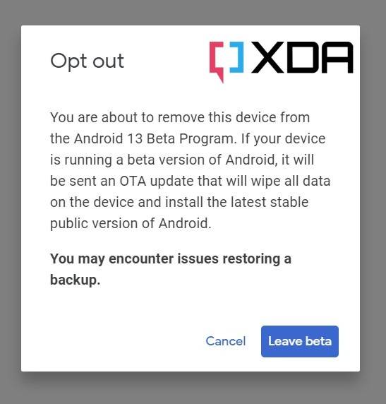 Android-beta-Pixel-leave-beta