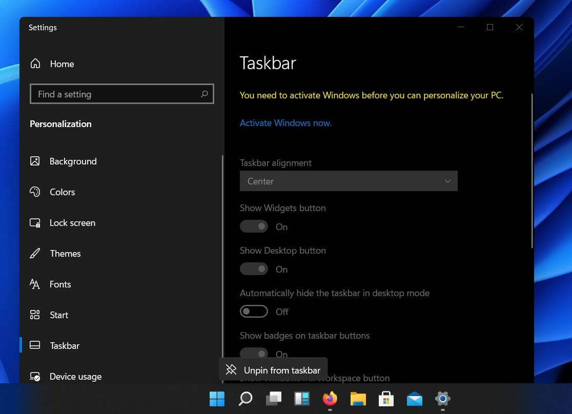 Taskbar-options-Windows-11