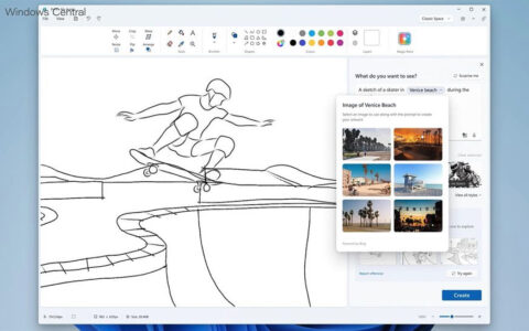 Microsoft希望将AI增强功能引入Windows 11上的Paint，Photos。