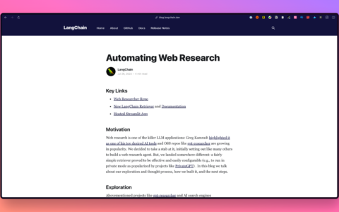 自动化网络研究-LangChain