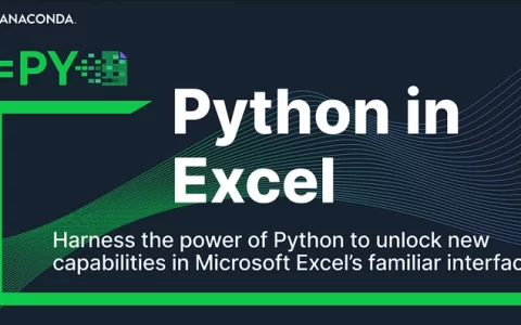 如何在MS Excel电子表格中使用Python