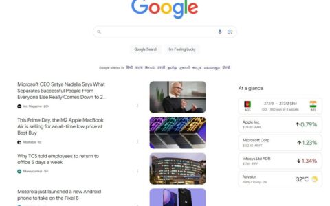 Google 在桌面版 Google.com 上测试发现 Feed