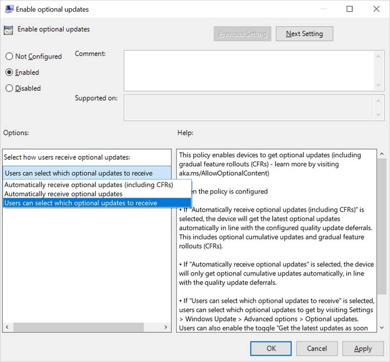 Enable-optional-updates-in-Group-Policy-Editor