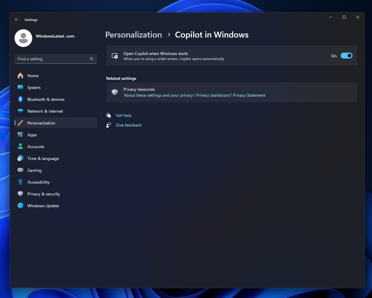 Open-Copilot-when-Windows-starts