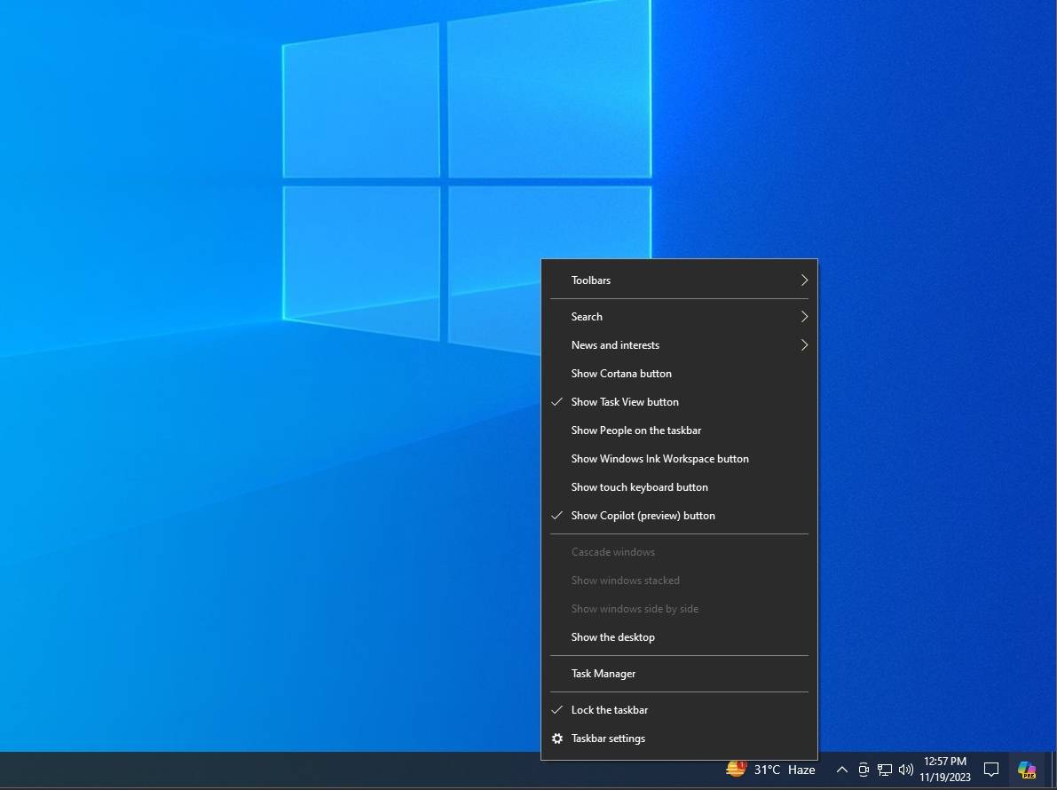 Show-Copilot-preview-button-on-Windows-10-taskbar