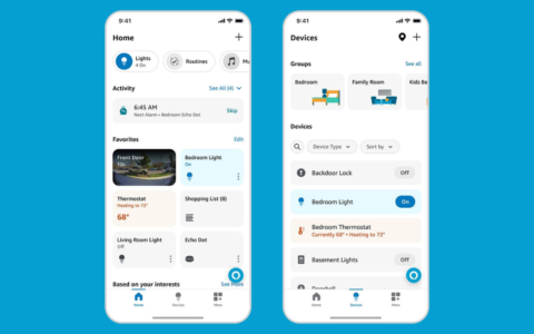 亚马逊更新了 Alexa 应用程序，增加了新的自定义选项，专注于智能家居控制