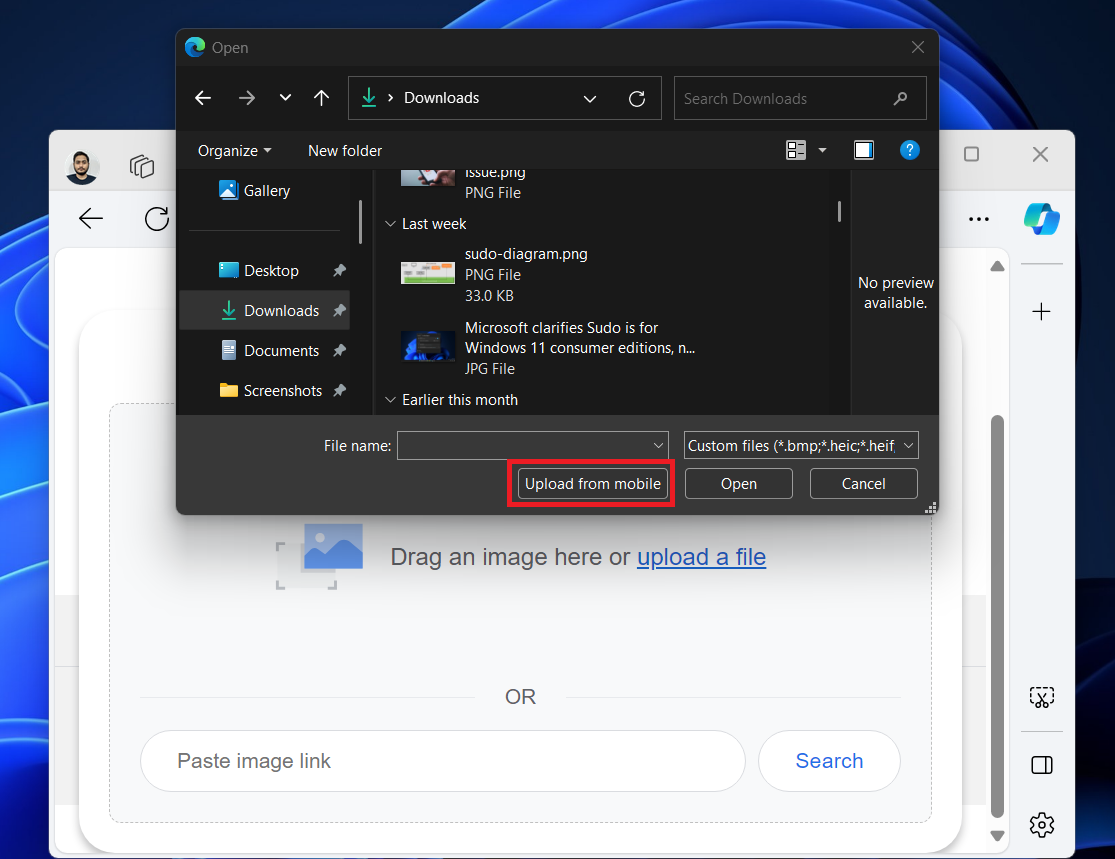 upload-from-mobile-option-in-edge-1