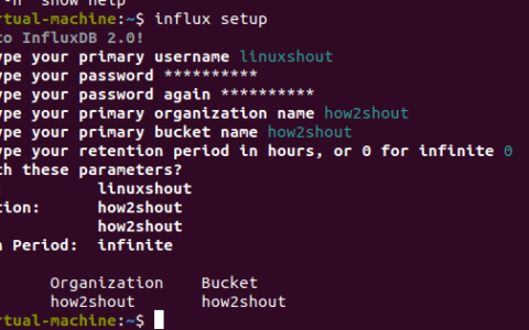 如何在 Ubuntu 上安装 InfluxDB 22.04 Linux