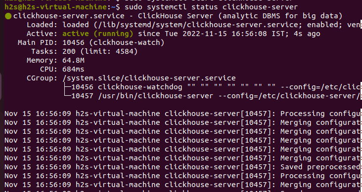 Start-Clickhouse-server-service