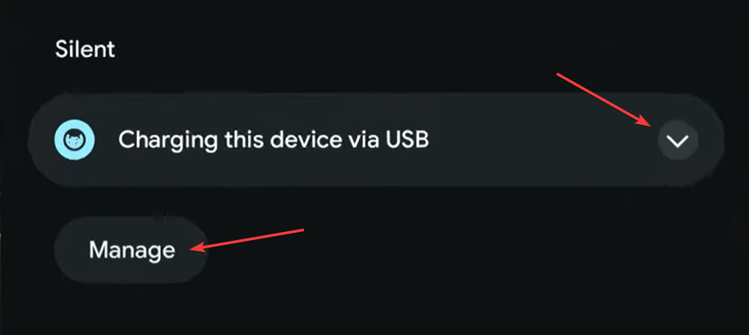 USB-notification