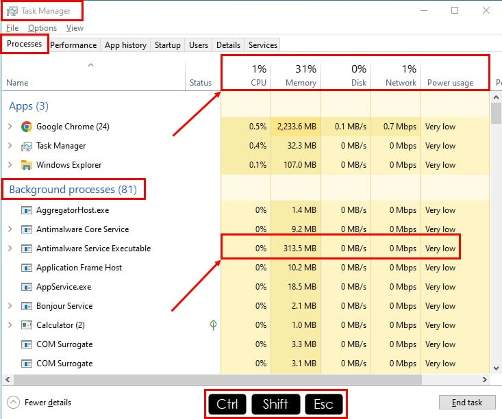 Background-processes