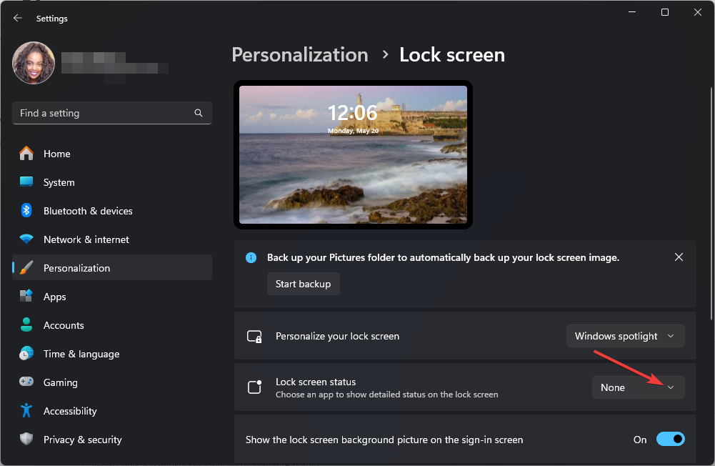 Lock-screen-status-none