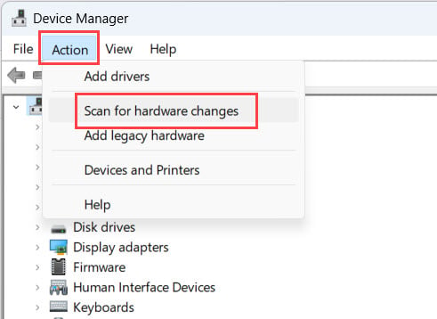 Scan-for-hardware-changes